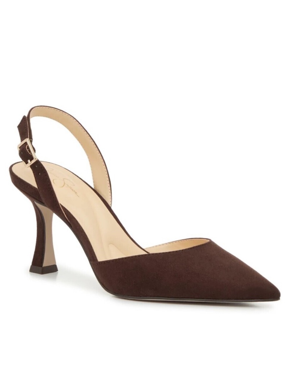 NWT⛱️Jessica Simpson - Chocolate Brown Fiseha Slingback Pump - 6